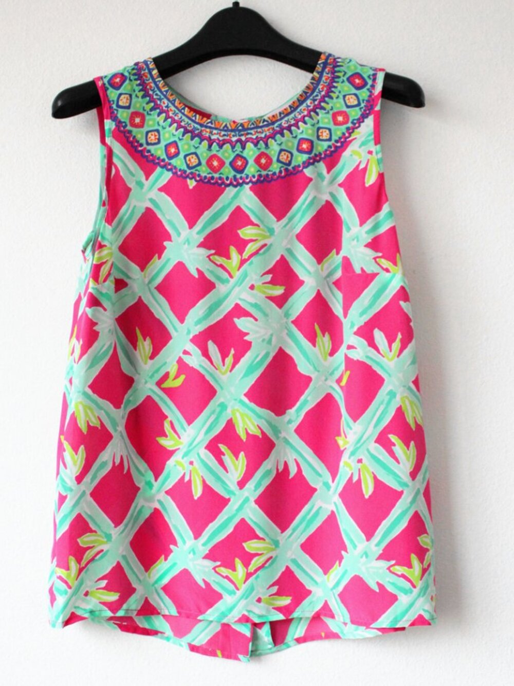 Lilly Pulitzer Iona Silk Tank Top Size M NWOT